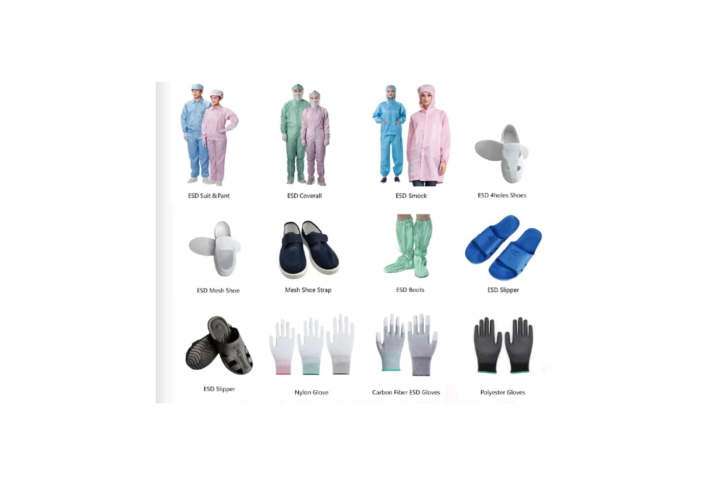 ESD-Schutzmaterialien aus dem ShunRi-Katalog